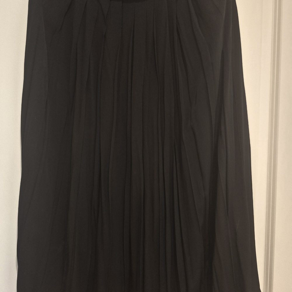 Elegant Black Pleated Skirt
